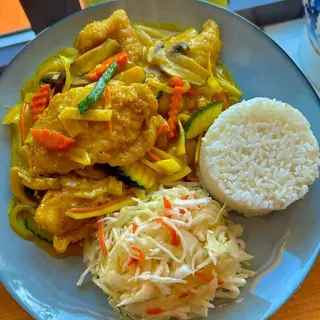 Ryba sosie curry