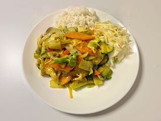 Wieprzowina z sosem curry