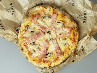Cotto e funghi