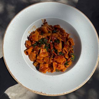 Makaron Pappardelle z nduja i pepperoni