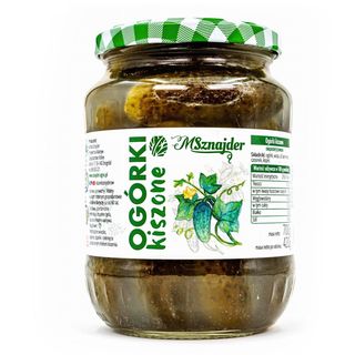 Ogórek kiszony szkło 