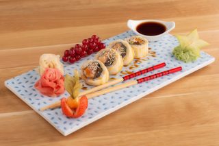 Tamago tempura roll 4szt