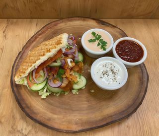 Kebab w bułce z kurczakiem