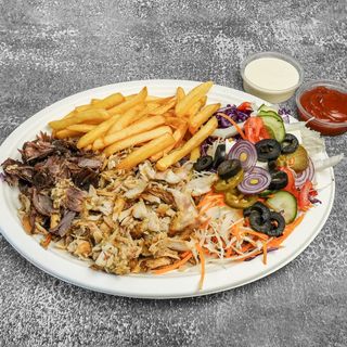 Daily kebab talerz z serem duzy