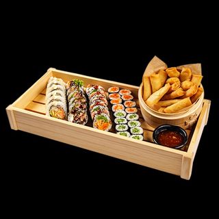 Zestaw Sushi & Crunch 34 szt + 16 szt Spring Rolls