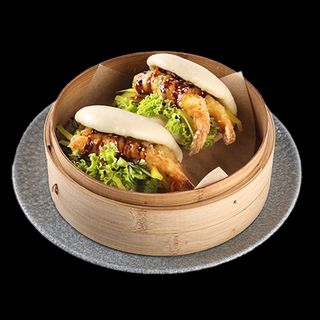 Sandwich gua bao z krewetkami w tempurze 2 szt.