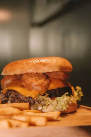 Shrimp burger