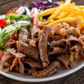 Kebab na talerzu  wołowo-barani