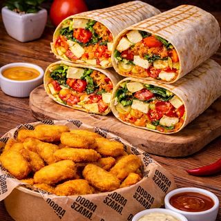 Box Nuggets 20szt + 2x Tortilla Premium + 2 sosy