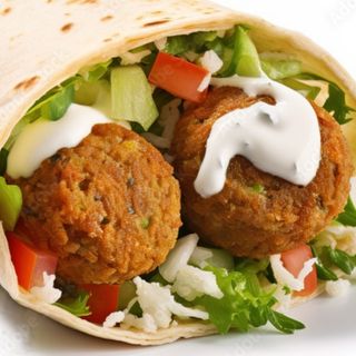 Tortilla falafel duża