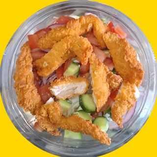 Sałatka z polędwiczkami