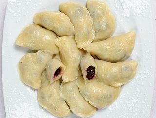 Pierogi z borowka amerykańska
