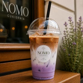 Ube Ice Latte z Espresso