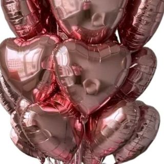 Zestaw różowych Balonów z helem 10 szt