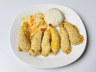 Krewetki w cieście z sezamem. 6szt