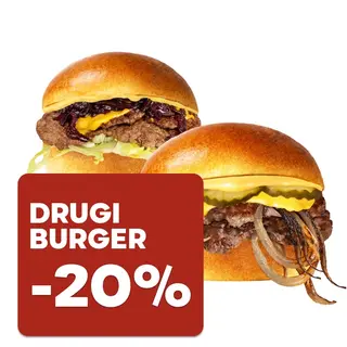 Drugi burger - 20%