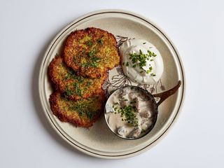  Placki ziemniaczane po guculskie z grzybami