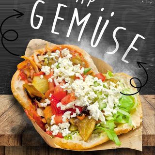 Gemuse kebap + ser (bułka)