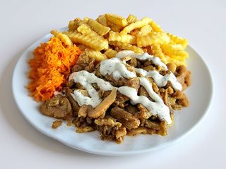 KEBAB Drobiowy z FRYTKAMI + Pepsi-Cola 330 ml cytr.