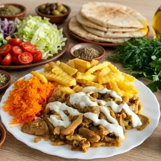 KEBAB Drobiowy z FRYTKAMI + Pepsi-Cola 330 ml