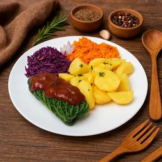 Gołąbek zawijany + Zupa (zestaw)