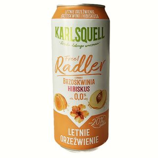 Radler KARLSQUELL 500 ml – Brzoskwinia-Hibiskus