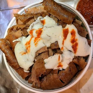 Kebab w kubku samo mięso średni