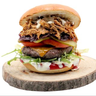 Pork & Beef Mega Burger