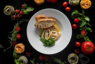 Kalmary w sosie Burro e Vino