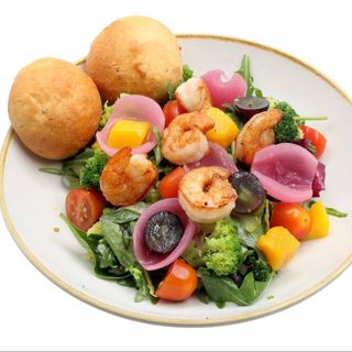 Grillowane krewetki z vinegrette