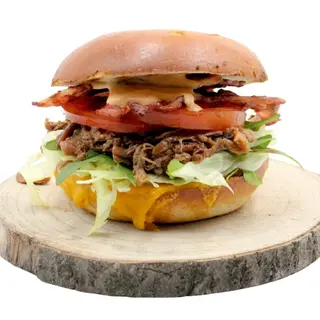 Pulled chicken burger