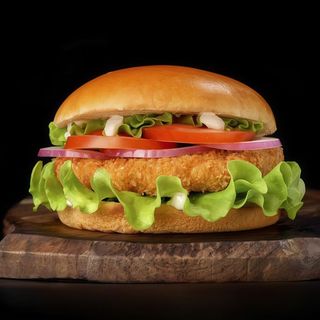 Zestaw «Burger z kurczakiem klasyczny + frytki»