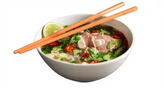 Zupa PHO z krewetkami