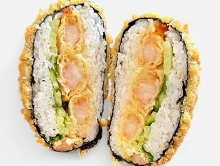 Burger Sushi z krewetkami