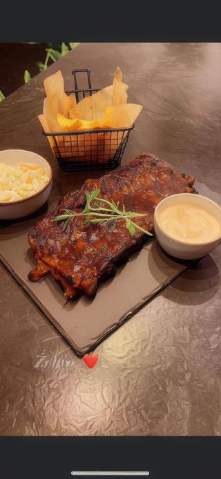 Żebra BBQ w zestawie