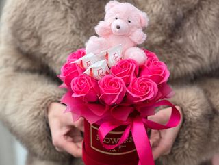 Flowerbox z mydlanej róży