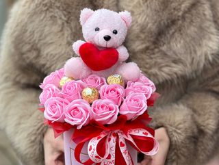 Flower box Różowa miłość