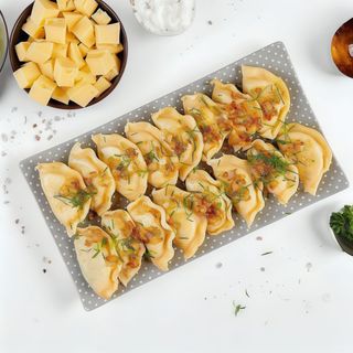 Z serem i pieczarkami