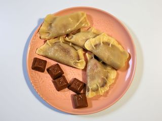 Pierogi z bananem i nutellą