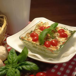 Makaron - Lasagne ze szpinakiem wersja mięsna