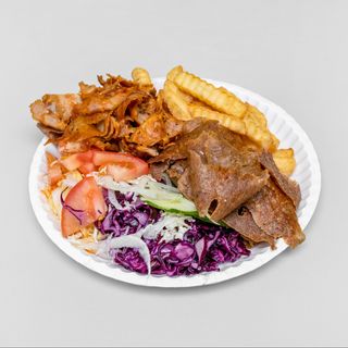 Zestaw obiadowy fryty średni