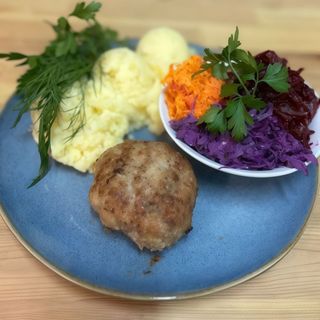 KOTLET MIELONY + DODATEK + SURÓWKA