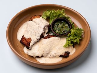 Sandacz w sosie śmietanowym