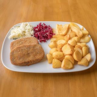 Zestaw z kotletem marchewkowym 2 szt.