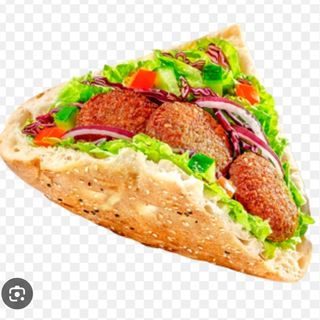 Kebab w bułce z Falafelem