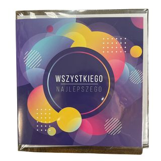 Kartka WSZYSTKIEGO NAJLEPSZEGO kolorowa