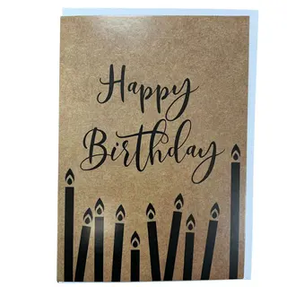 Karta HAPPY BIRTHDAY kraftowa