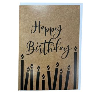 Karta HAPPY BIRTHDAY kraftowa