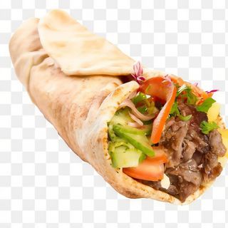 Big kebab w cieście z serem