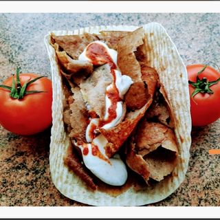 Big kebab w cieście samo mięso
